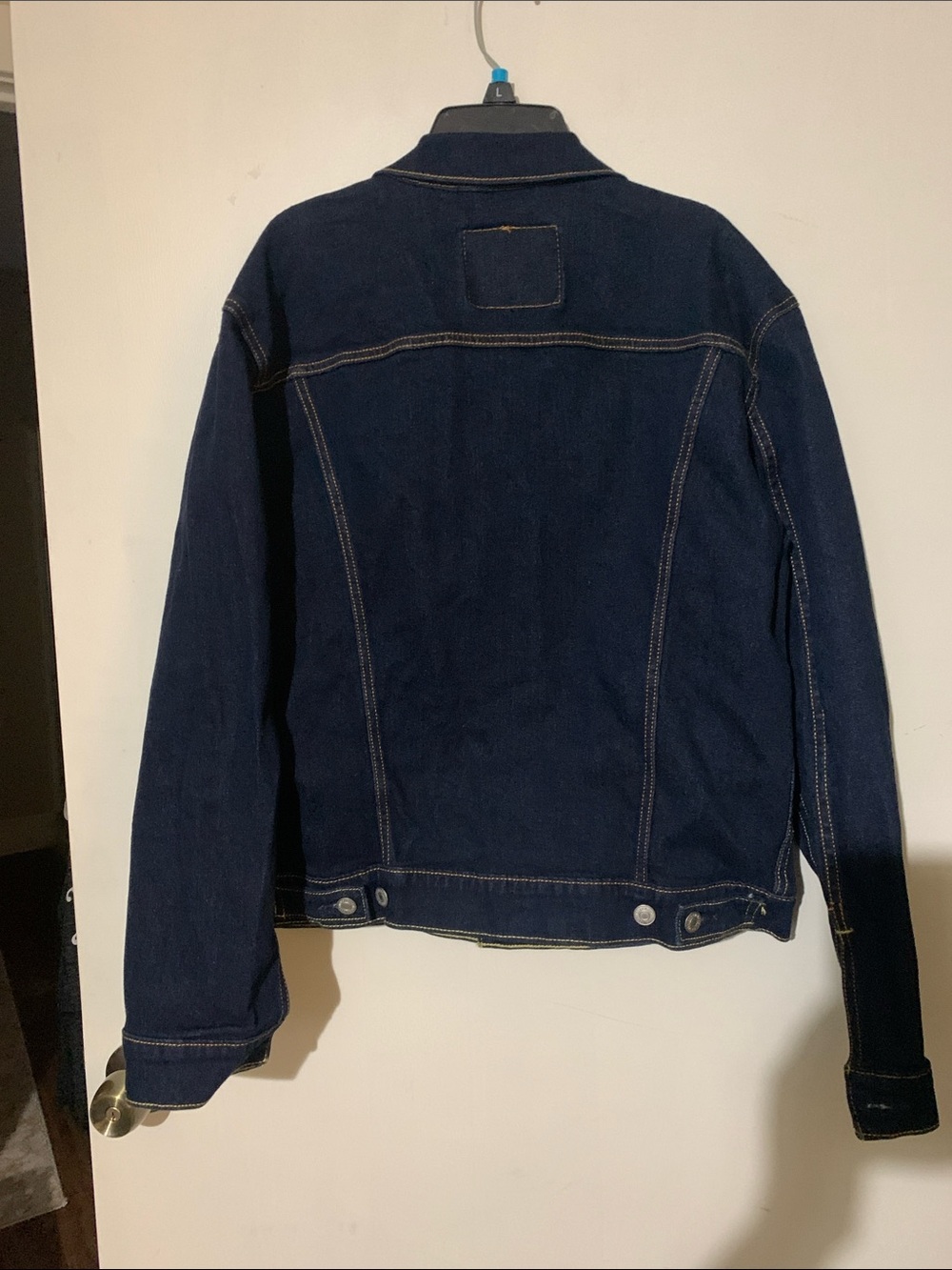 Levi's Men's Navy Blue Denim Jacket - Classic Trucker Style - Picture 2 of 10